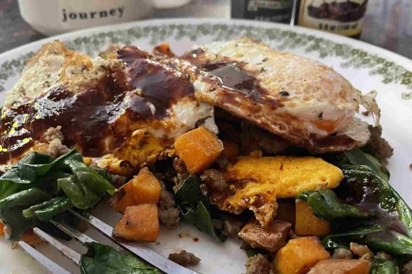 Sweet Potato Sausage Skillet Breakfast