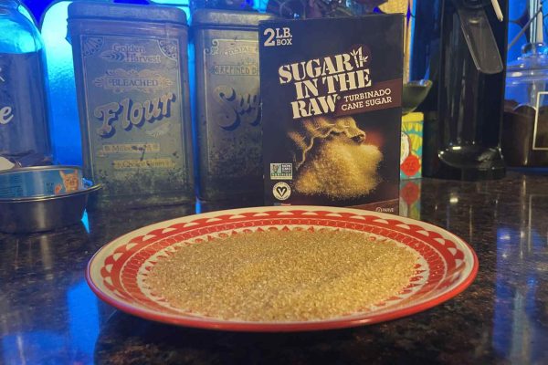 Sugar in the Raw on Plate